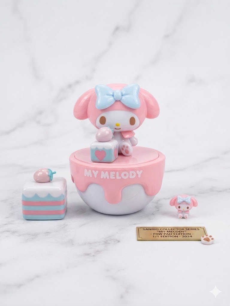 Image 1 of Official Sanrio My Melody Strawberry Cake Surprise Display Box