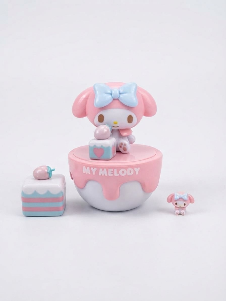 Image 1 of Official Sanrio My Melody Strawberry Cake Surprise Display Box