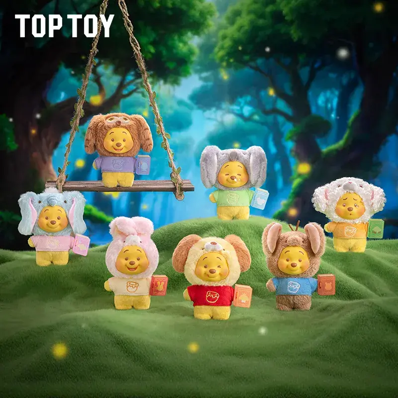 Image 0 of Winnie the Pooh Animal Storybook Series Plush Keychain Blind Box