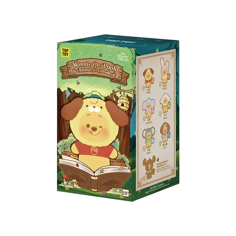 Image 2 of Winnie the Pooh Animal Storybook Series Plush Keychain Blind Box