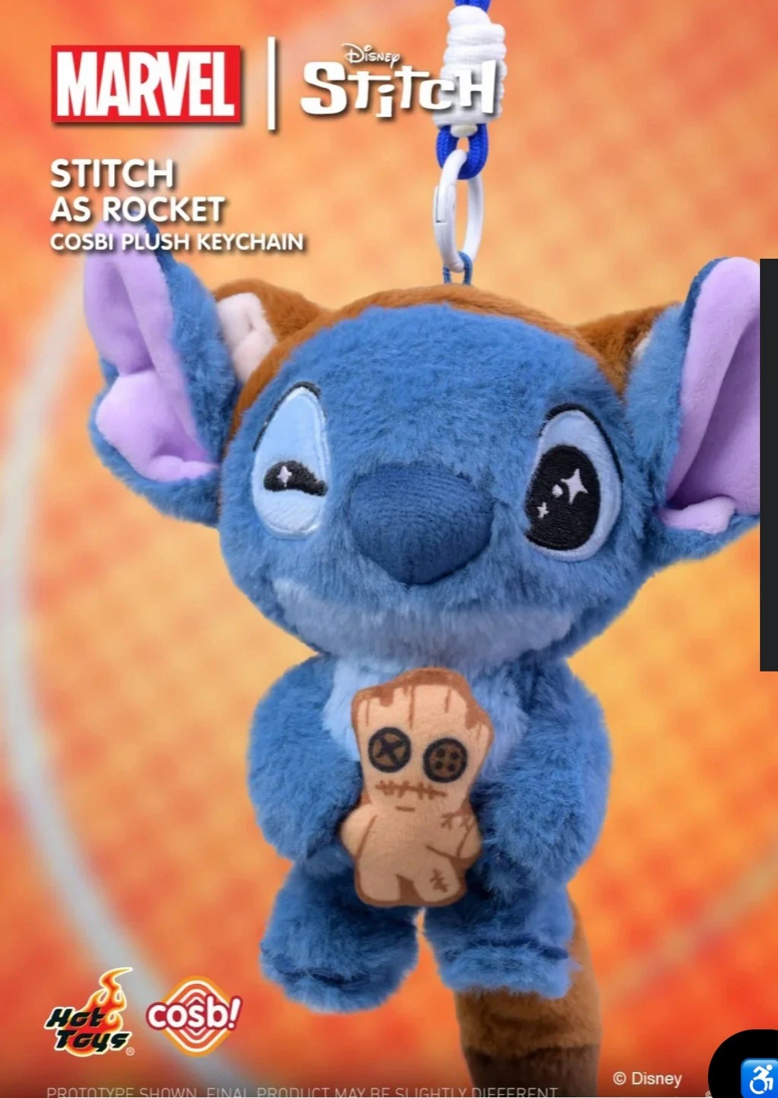Image 6 of Marvel x Disney Stitch Cosbi Plush Keychain Blind Box