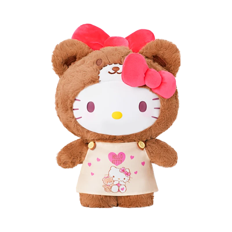 Image 1 of Hello Kitty Peach & Caramel Pajamas Series 400% Plush Gift Figure 15inch