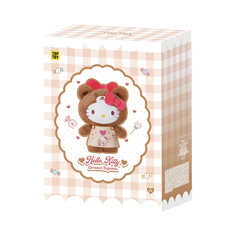 Image 3 of Hello Kitty Peach & Caramel Pajamas Series 400% Plush Gift Figure 15inch