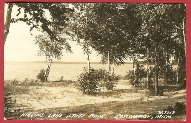 Rosommon Mi Higgins Lake State Park RPPC BJs