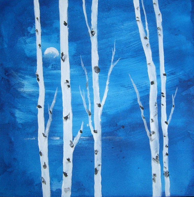 Quiet time, Watercolor, Acrylics