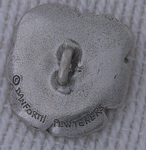 Image 1 of Pewter Pansy Button Danforth Pewterers