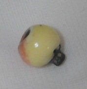 Glass apple Button Side View