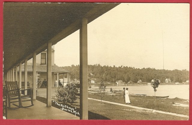 Image 0 of Beulah Mi Northway Lake Boats RPPC Postcard