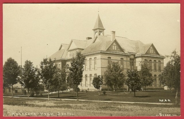 Kalkaska Mi High School Beebe Photo RPPC