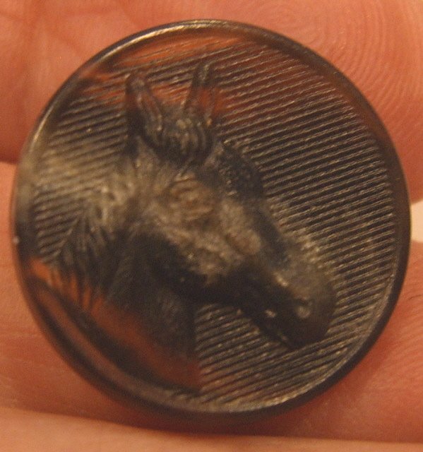 horse, head, button