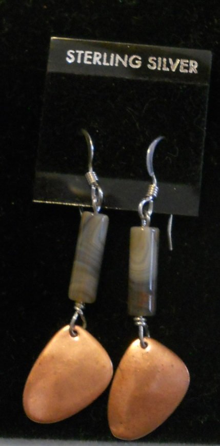 Lake Superior Agate Earrings 