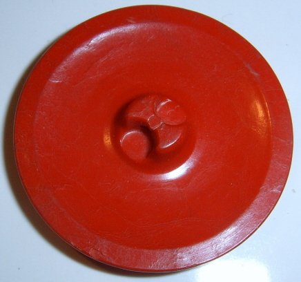 Image 1 of Large Red Coat Button Diamond design
