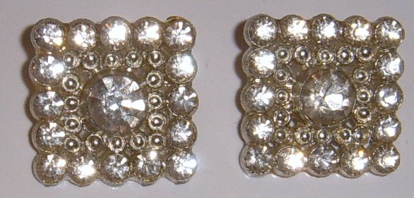 Image 0 of Nice square rhinestone button