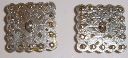 Image 1 of Nice square rhinestone button