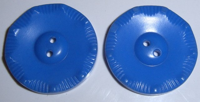 Royal blue buttons