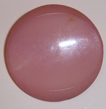 Large Pink Concave Coat Button