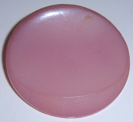 Image 1 of Large Pink Concave Coat Button