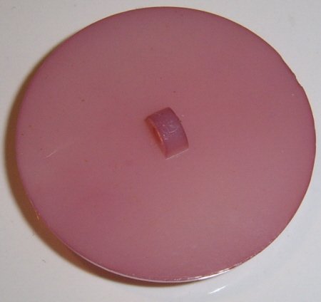 Image 2 of Large Pink Concave Coat Button