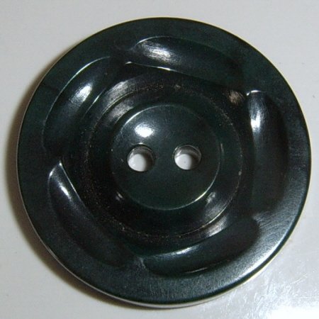 Image 0 of Lot of 6 Large Black plastic buttons