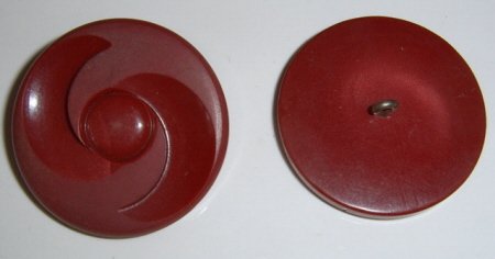 Burgundy Art Deco Plastic button BJs Pretty