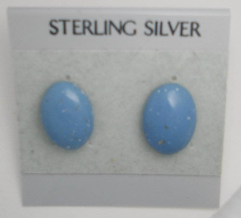 Slag glass earrings