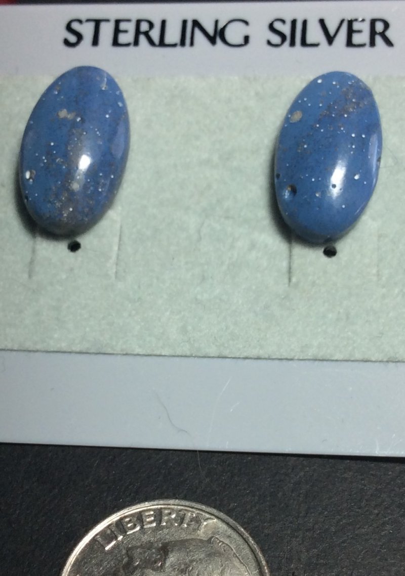 Oval Leland Blue Earrings