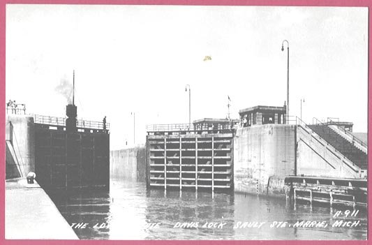 Image 0 of Soo Locks Sault Ste Marie Mi Davis Lock RPPC