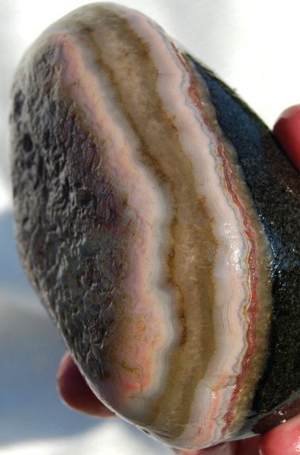 Image 7 of Nice Lake Superior Agate Michigan 14.5 oz.  SOLD
