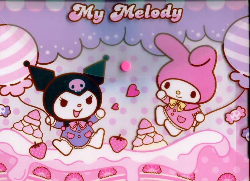Sanrio My Melody and Kuromi A4. download. 