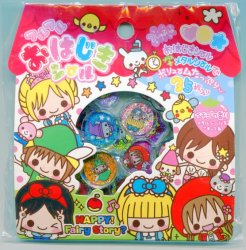 Japan Q-Lia Happy Fairy Story 35 Pieces Sticker Set Sack (I0621)