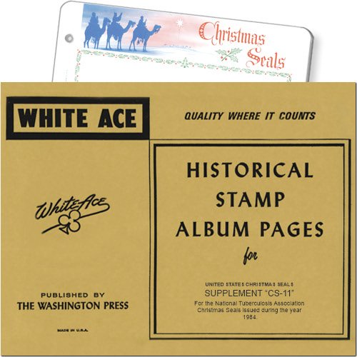 White Ace U.S. Christmas Seal Album Pages, Supplement, CS-11, 1984