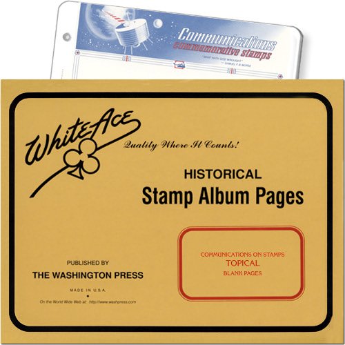 Communication on Stamps, White Ace Topical Stamp Album Pages