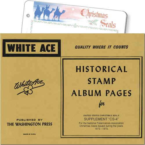 White Ace U.S. Christmas Seal Album Pages, Supplement CS-4, 1973-75