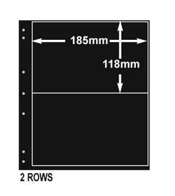G&K Starsheet Stamp Stock Sheets 2 Row, double-sided