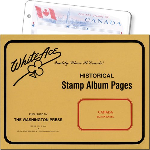  White Ace Canada Postage Stamp Blank Album Pages