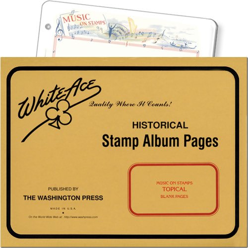 Music on Stamps, White Ace Topical Stamps Album Pages