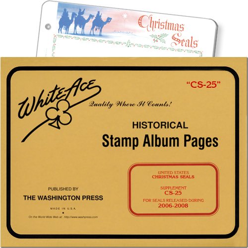      White Ace U.S. Christmas Seal Album Pages, Supplement CS-25, 2006-2008