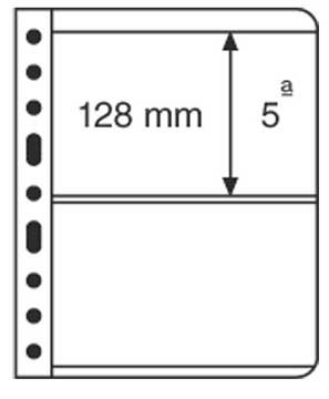 Vario Stamp Stock Sheets, 2 Row, Measurements