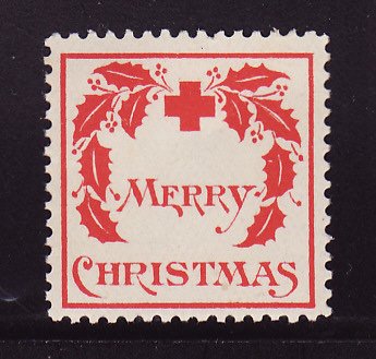      7-1,  WX1, 1907 U.S. Red Cross Christmas Seal, Type 1