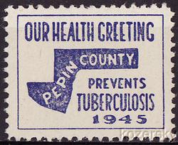 2.1555.1, 1945 Pepin County Health TB Charity Seal