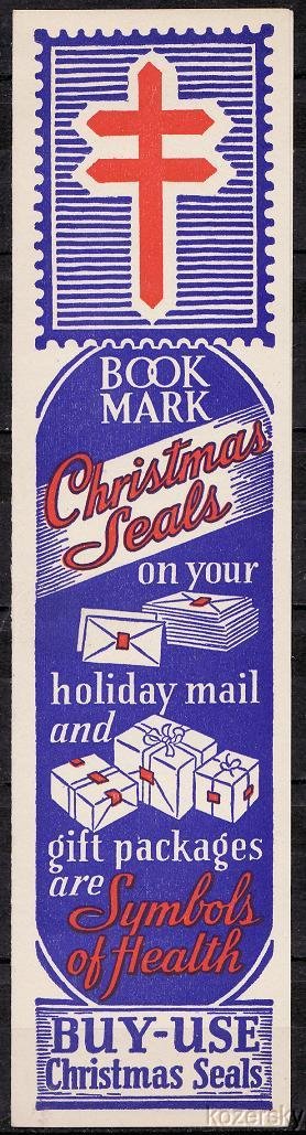 1939.1, 1939 U.S. Christmas Seals Bookmark, MNH