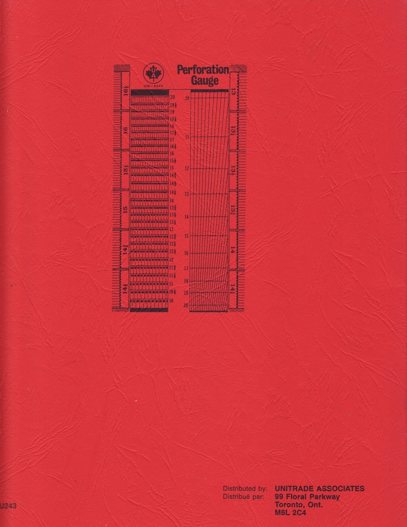 Uni-Safe Glassline Sheet File, 24 pocket Sheet File, Red Cover, reverse of cover