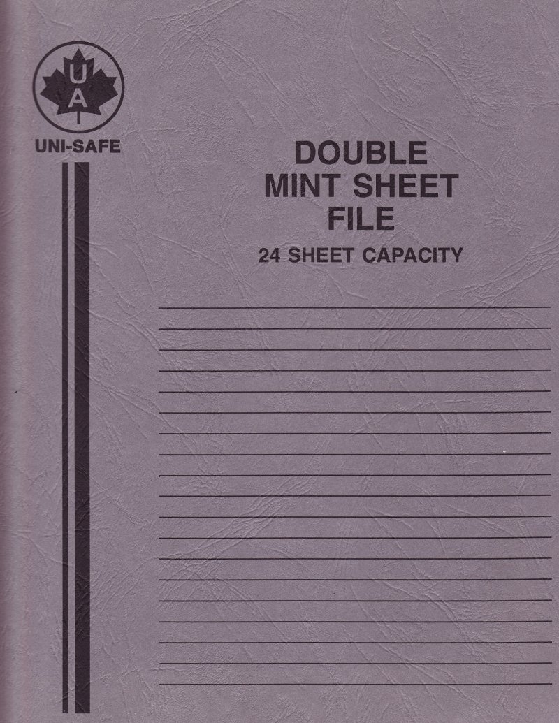  Uni-Safe Glassline Sheet File, 24 pocket Sheet File, Grey Cover