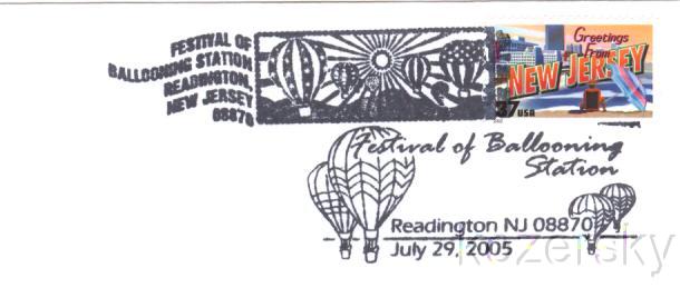 Balloon Festival Topical Pictorial Postmark Cancel