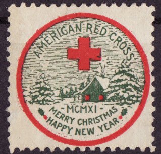 1911-2, WX8, 1911 U.S. Red Cross Christmas TB Seal, Type 2, F, NG