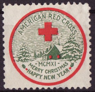 1911-2, WX8, 1911 U.S. Red Cross Christmas TB Seal, Type 2, VF, NG