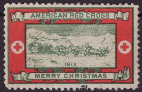 1913-3, WX13, 1913 U.S. Red Cross Christmas TB Seal, Type 3, VF, NG