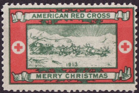 1913-3, WX13, 1913 U.S. Red Cross Christmas TB Seal, Type 3, Avg., MNH
