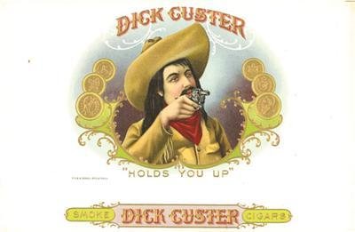 Dick Custer Vintage Inner Cigar Box Label