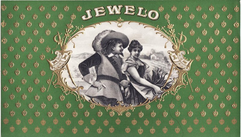 Jewelo Vintage Inner Cigar Box Label